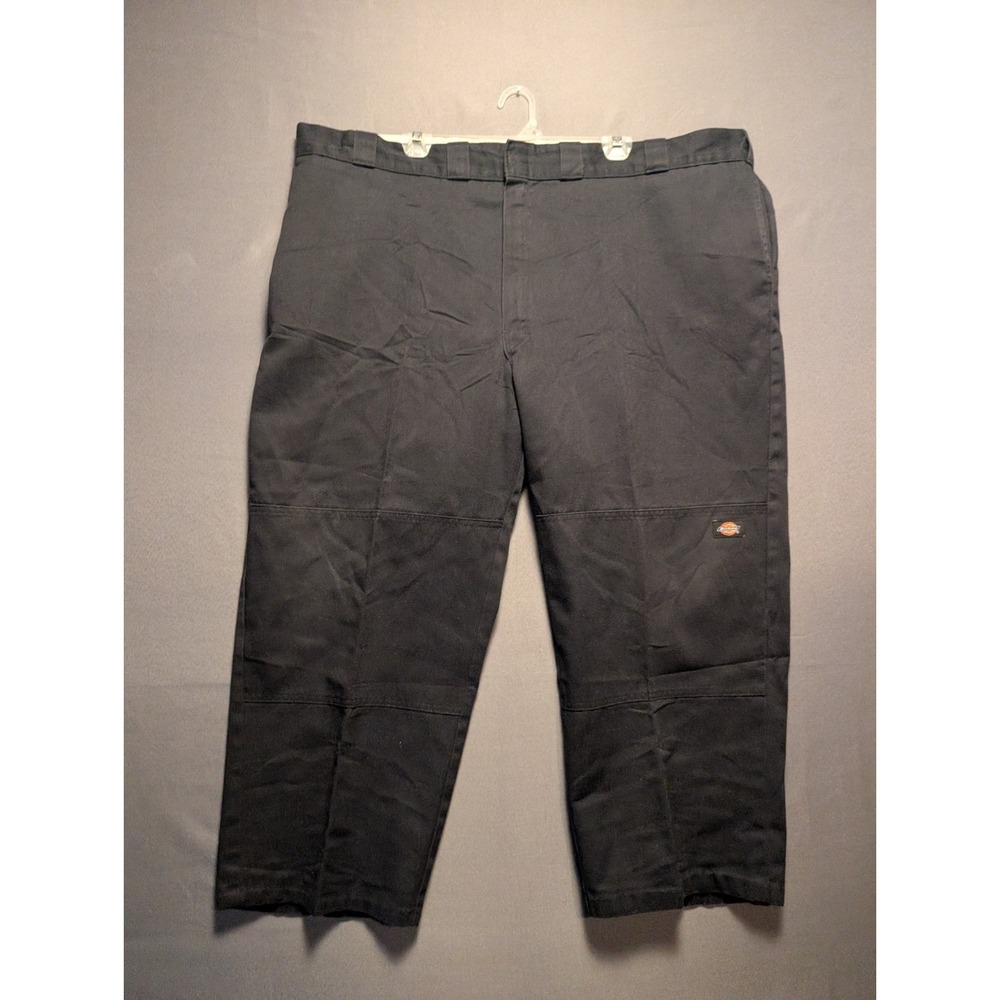 Dickies Work Pants Mens 47x26 Black Loose Fit Double Knee Streetwear Utility